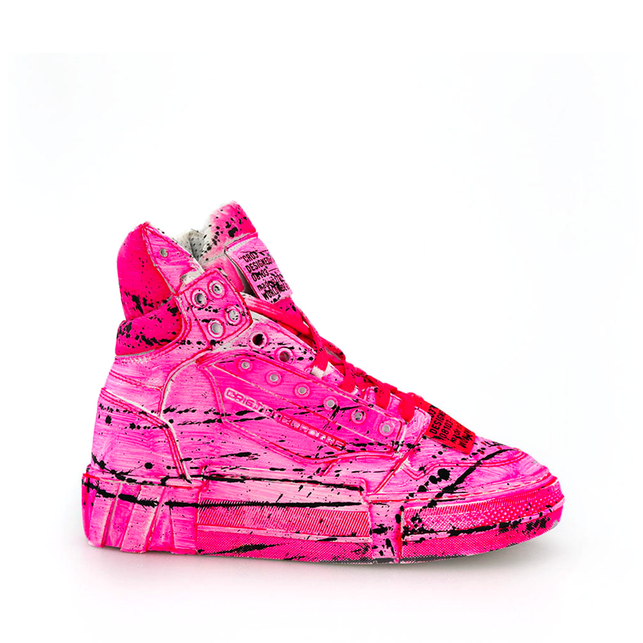 Hot Pink Men's Sneakers, Solid Hot Pink Color Best Premium Designer Men's  Lace-up Canvas Shoes (US Size: 5-13) | Heidikimurart Limited